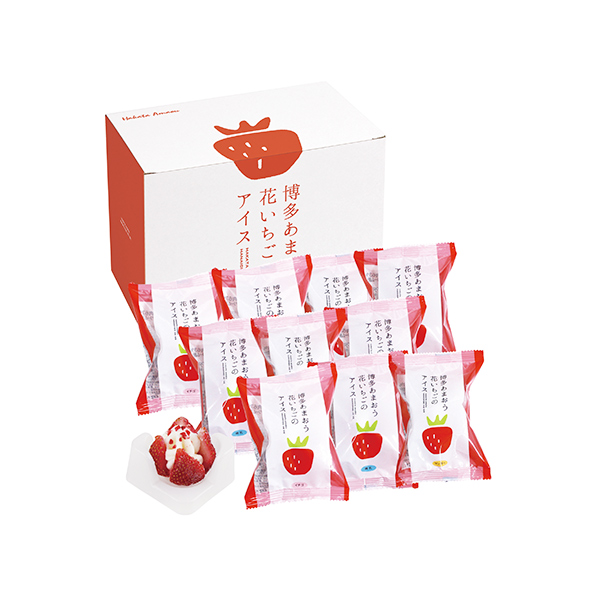 博多あまおう 花いちごのアイス(A-DRS)【お届け期間:11月下旬〜12月下旬】