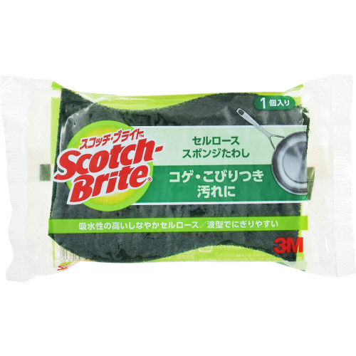 スリーエムジャパン　スコッチブライトセルローススポンジたわし　１個入