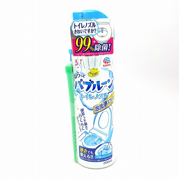 アース製薬 らくハピねらってバブルーントイレノズル泡洗浄スプレー ２００ｍｌ: ネットスーパー｜トキハオンラインショップ