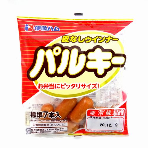 伊藤ハム　パルキー　皮なしウインナー　５０ｇ