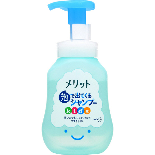 花王　メリット泡で出てくるシャンプーキッズ　ポンプ３００ｍｌ