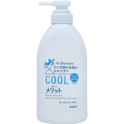 花王　メリットリンスのいらないシャンプー　クールタイプ　４８０ｍｌ