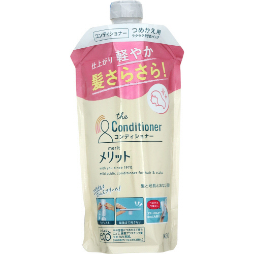 花王　メリット　コンディショナー　つめかえ用・３４０ｍｌ