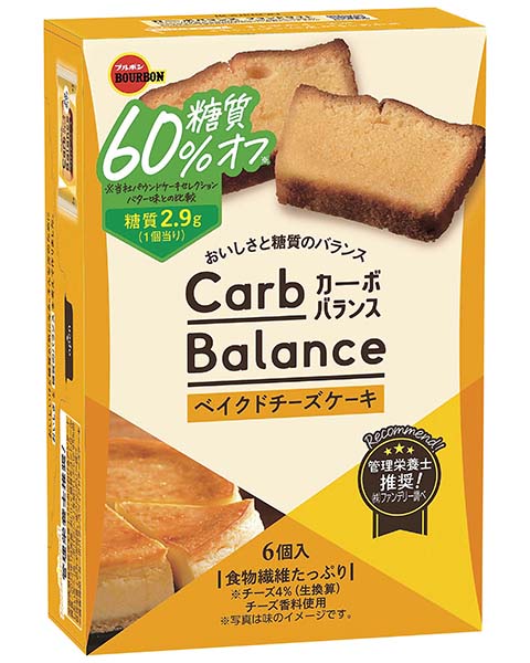 ブルボン　カーボバランス　ベイクドチーズケーキ　６個入