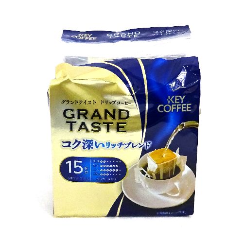 キーコーヒー　グランドテイストドリップコーヒー　コク深いリッチブレンド　６ｇ×１５杯分