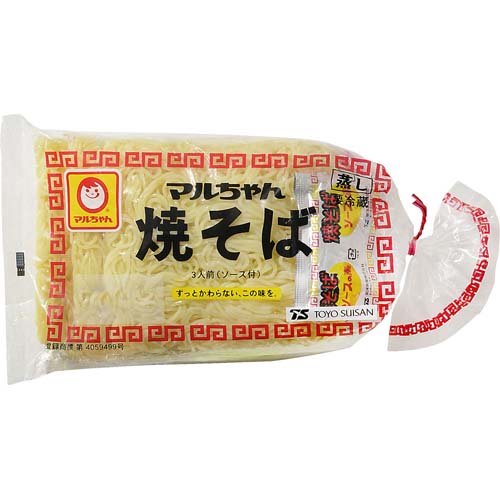 マルちゃん　焼そば　ソース付　３人前