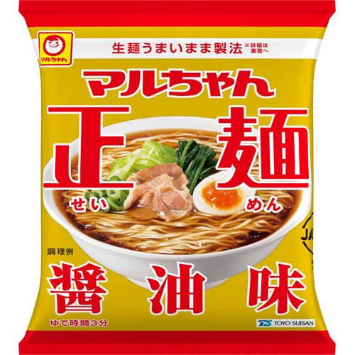 東洋水産 マルちゃん正麺醤油味 １０５ｇ ネットスーパー トキハオンラインショップ