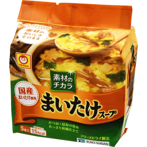 東洋水産　マルちゃん素材のチカラまいたけスープ　５食入