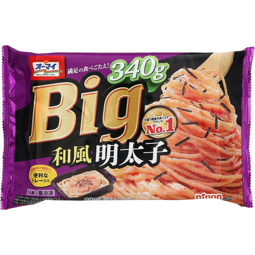 日本製粉オーマイ ビッグ和風明太 340g 冷凍食品 ネットスーパー トキハオンラインショップ