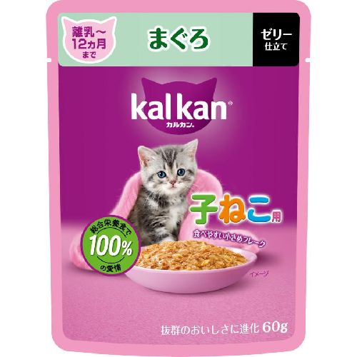 マースジャパン　カルカン　まぐろ　ゼリー仕立て　離乳～１２ヶ月まで　６０ｇ