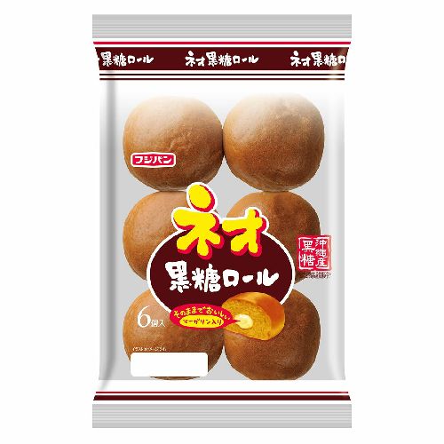 フジパン　ネオ　黒糖ロール　６個入