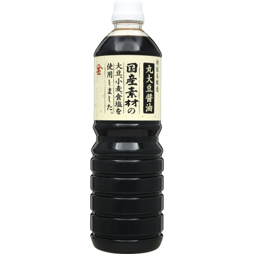 フジジン　国産素材の丸大豆醤油　１０００ｍｌ