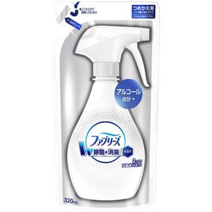 Ｐ＆Ｇジャパン　ファブリーズ　Ｗ除菌+消臭　アルコール成分＋　詰替３２０ｍｌ