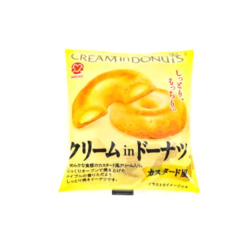 メイホウ食品　クリームＩＮドーナツ　カスタード風　１個入