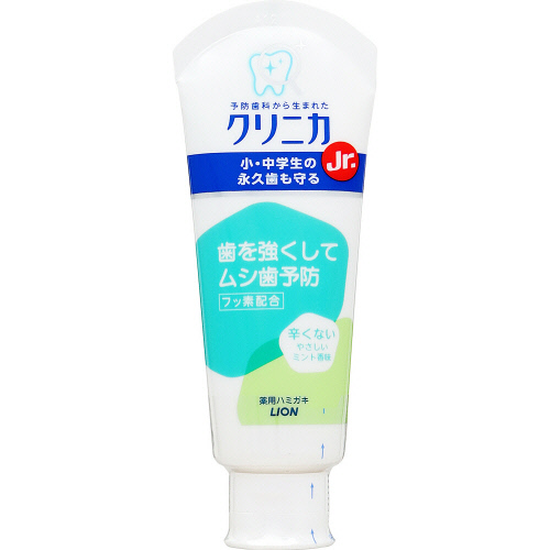 ライオン　クリニカジュニアハミガキ　やさしいミント味　６０ｇ