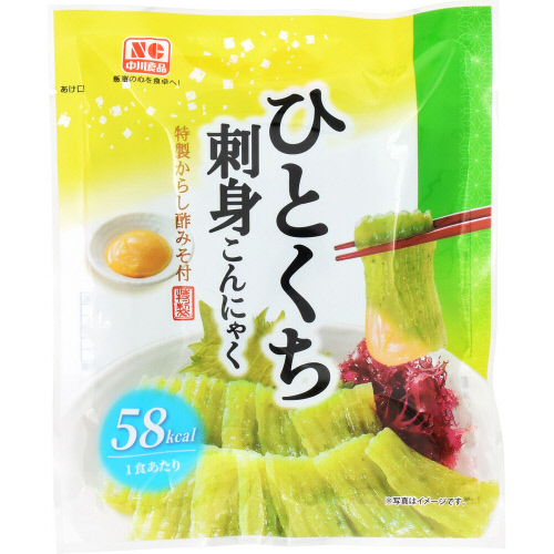 中川食品　ひとくち刺身こんにゃく　特製からし酢みそ付　８０ｇ