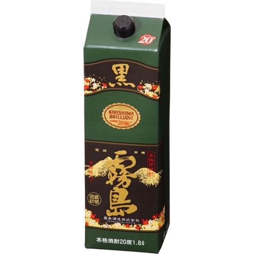 霧島酒造　本格芋焼酎黒霧島　２０度　１８００ｍｌパック