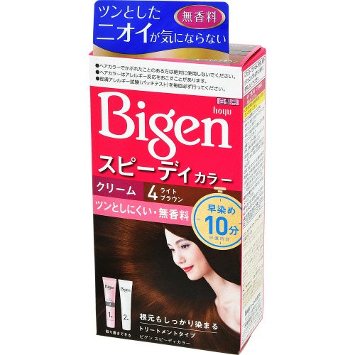 ホーユー　ビゲンスピーディーカラー　クリーム４【ライトブラウン】　８０ｇ