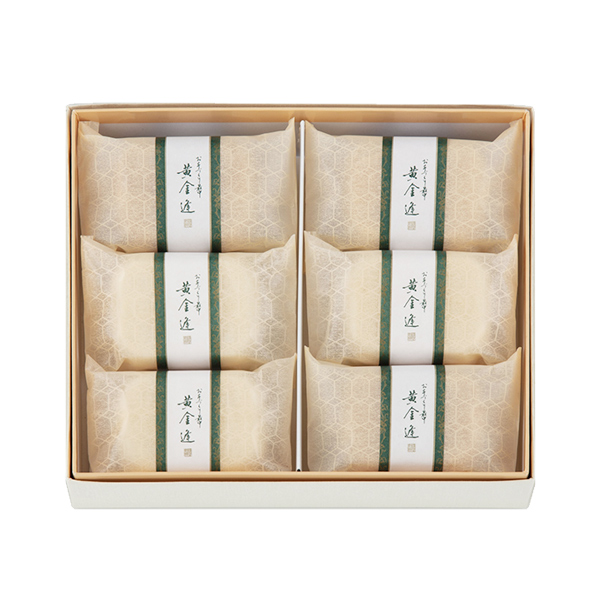 [菓匠 清閑院] 黄金逢(6個入)