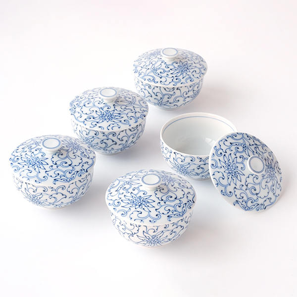 [たち吉] 京唐草 お茶呑茶碗