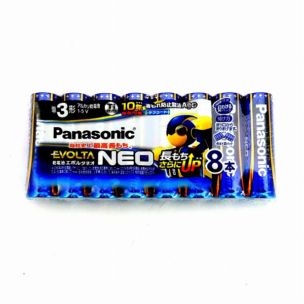 パナソニック エボルタNEO アルカリ乾電池単3形 8本パック