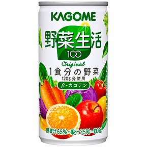 カゴメ　野菜生活１００　オリジナル　１９０ｇ 　（缶）
