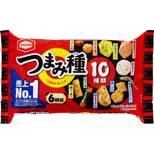 亀田製菓　つまみ種　６袋詰（１２０ｇ）