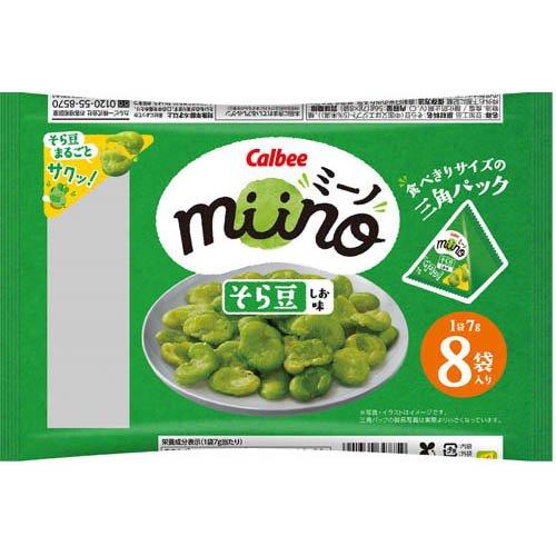 カルビー　ミーノ　そら豆しお味　８袋入
