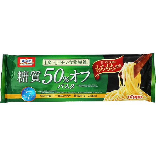 日本製粉　オーマイ糖質５０％オフパスタ　２４０ｇ