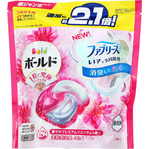 P＆G ボールド プレミアムブロッサム 抗菌アロマ 洗濯用洗剤 400g 40袋